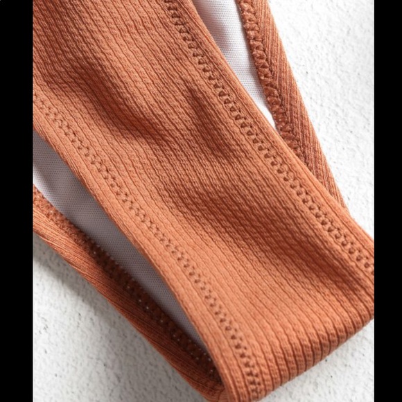 Zaful Cami Ribbed Bikini Set - Picture 4 of 5